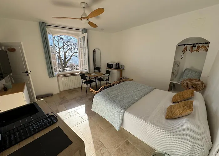 Studio Liege, Vue Mer Au Village De Bormes Les Mimosas